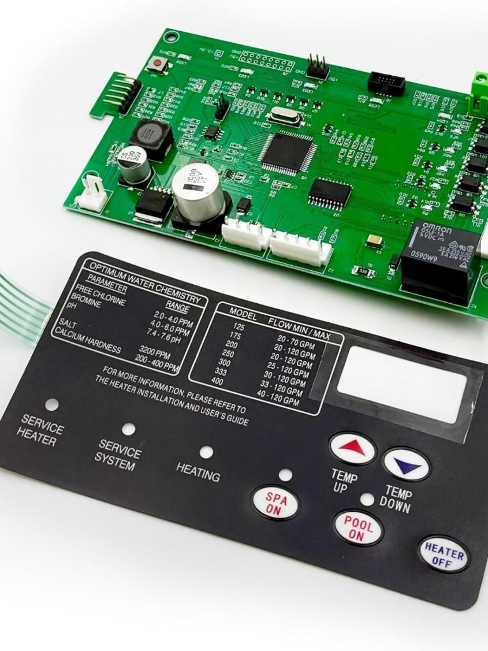 Pentair MasterTemp Control Board + Keypad Panel Replacement